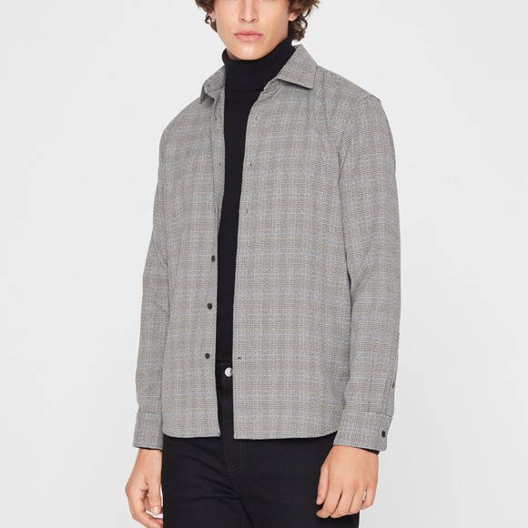 Plaid Refined Twill Shirt - New With Tags - NEVER WORN - Grey Multi - Picture 1 of 6